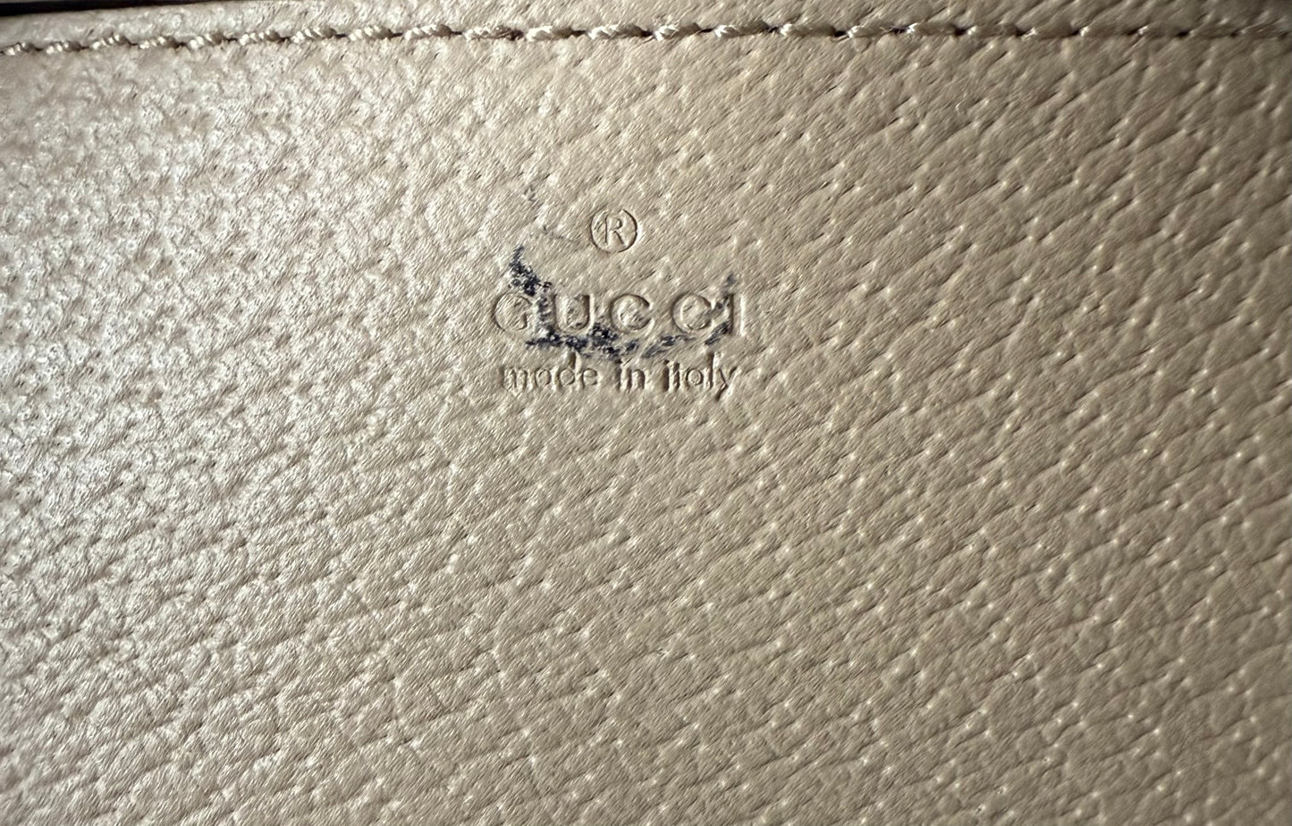 Gucci Mini Jackie 1961 in Beige & White Canvas