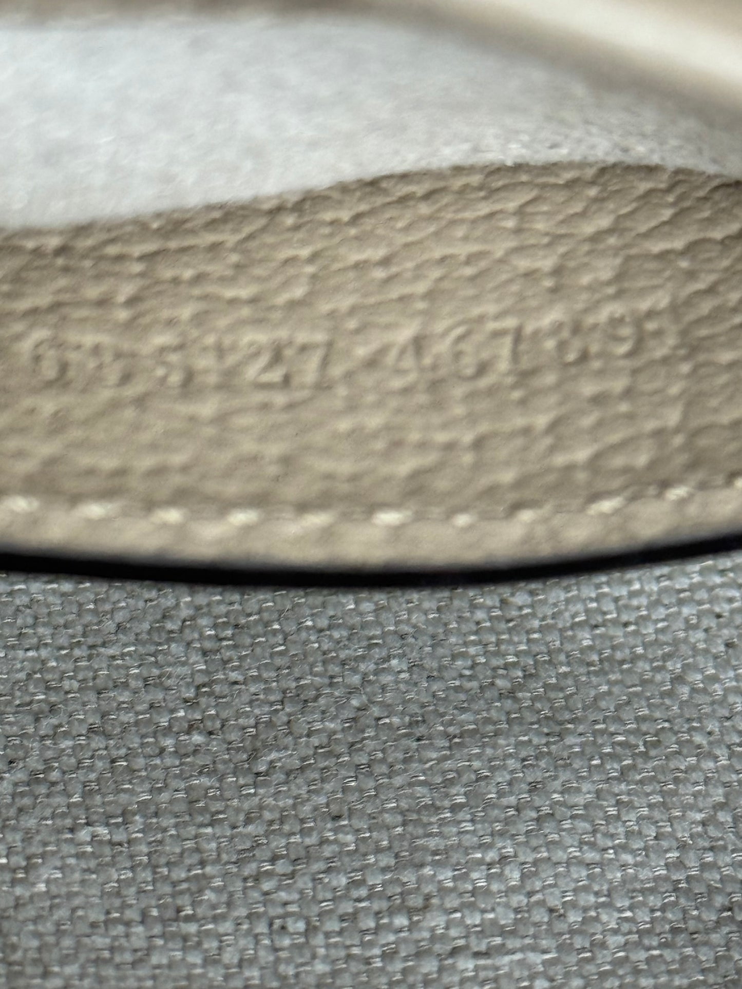 Gucci Mini Jackie 1961 in Beige & White Canvas