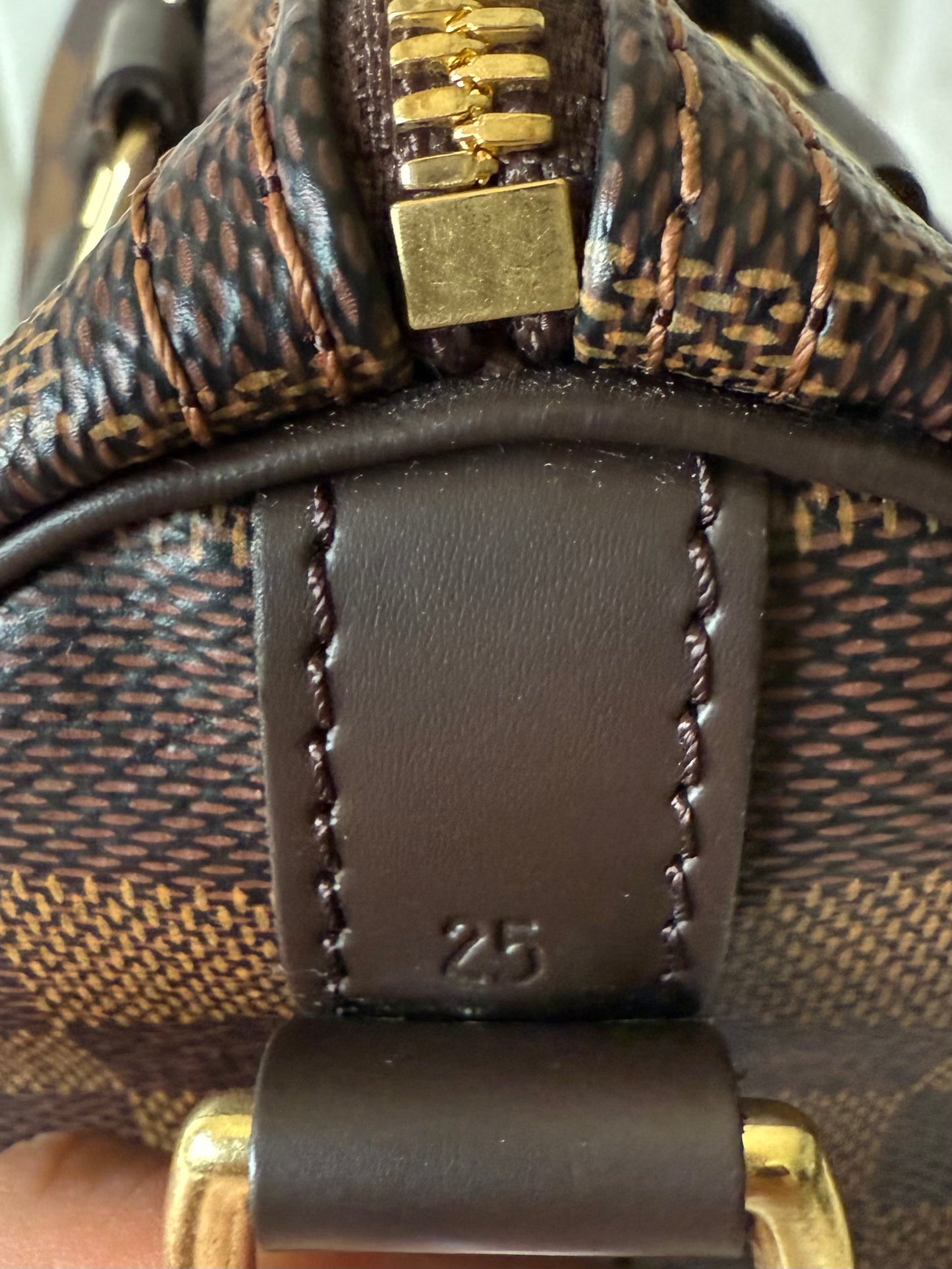 Louis Vuitton Speedy 25 Bandouliere in Damier Ebene