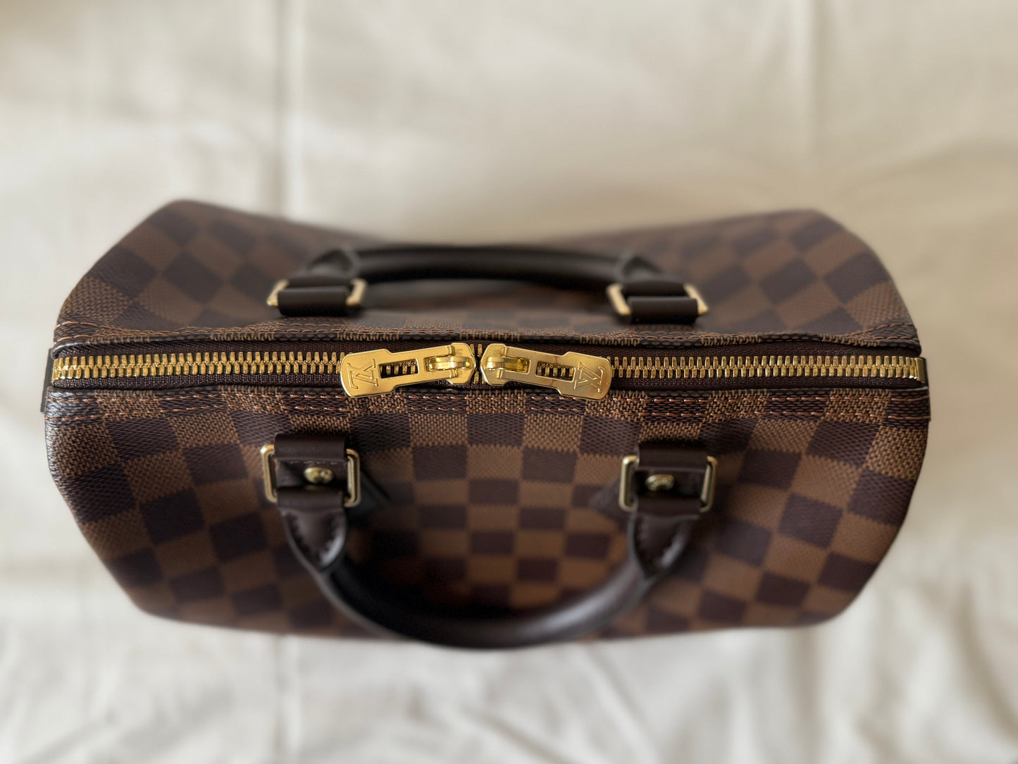 Louis Vuitton Speedy 25 Bandouliere in Damier Ebene