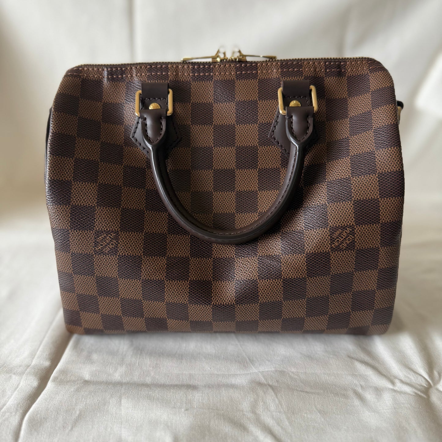 Louis Vuitton Speedy 25 Bandouliere in Damier Ebene