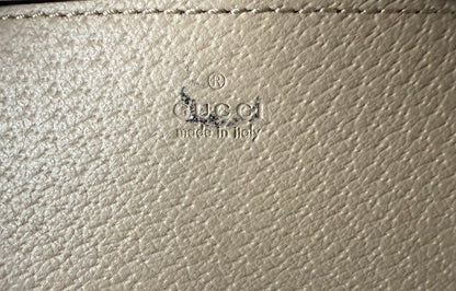 Gucci Mini Jackie 1961 in Beige & White Canvas