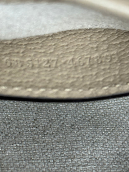 Gucci Mini Jackie 1961 in Beige & White Canvas